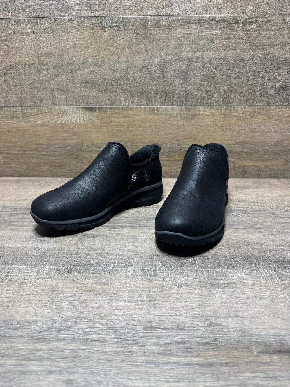 Skechers Men's Black Slip-On Chukka Boots